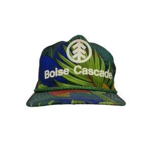 Boise Cascade Jungle Print with Parrot Rope Hat Snapback by San Sun One Size